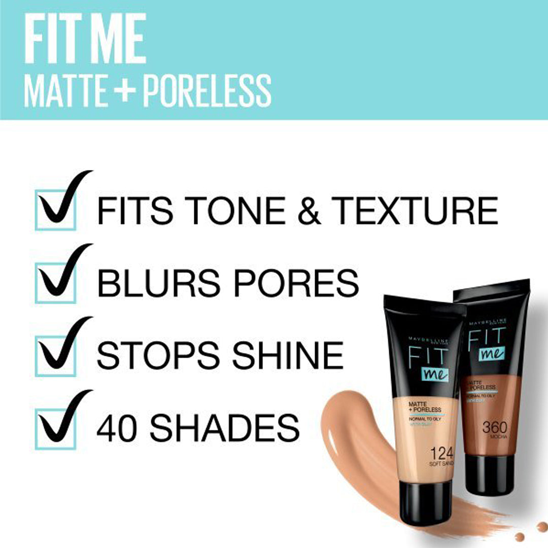 Maybelline foundation Fit Me Matte + Poreless