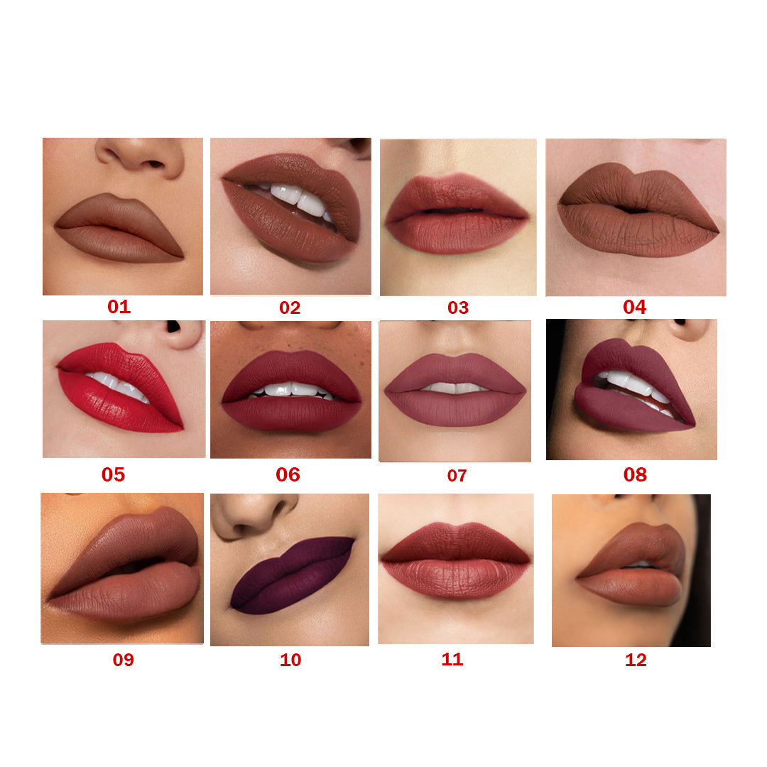 Golden rose lipstick  _ 12 different colours