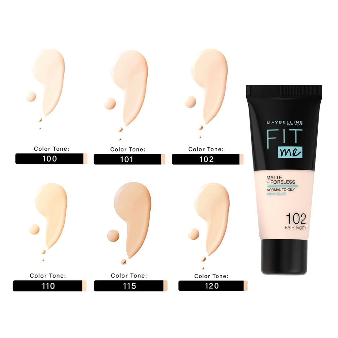 Maybelline foundation Fit Me Matte + Poreless